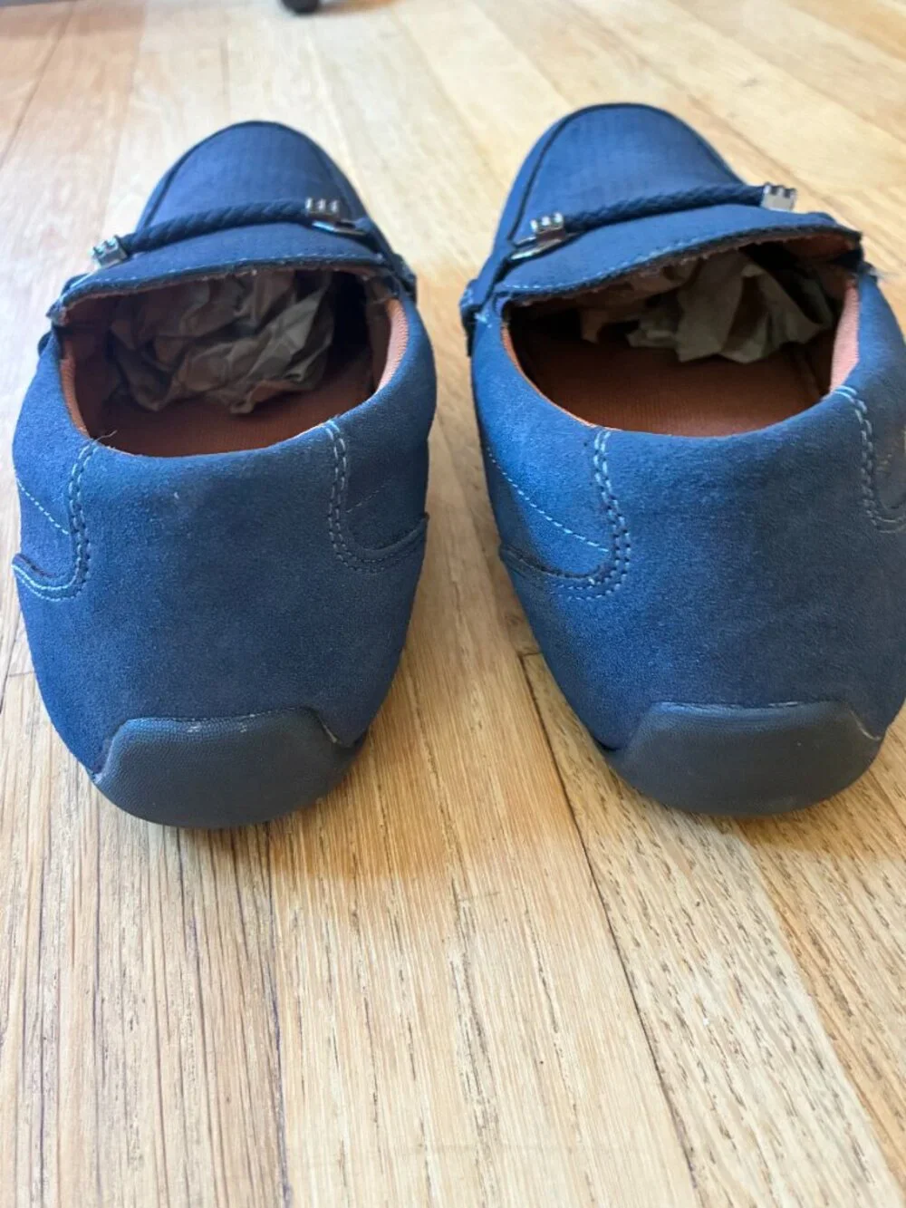 Crown Vintage Navy Blue slip-on shoes